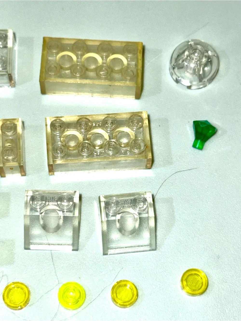 LEGO transparent clear pieces blocks parts elements lot